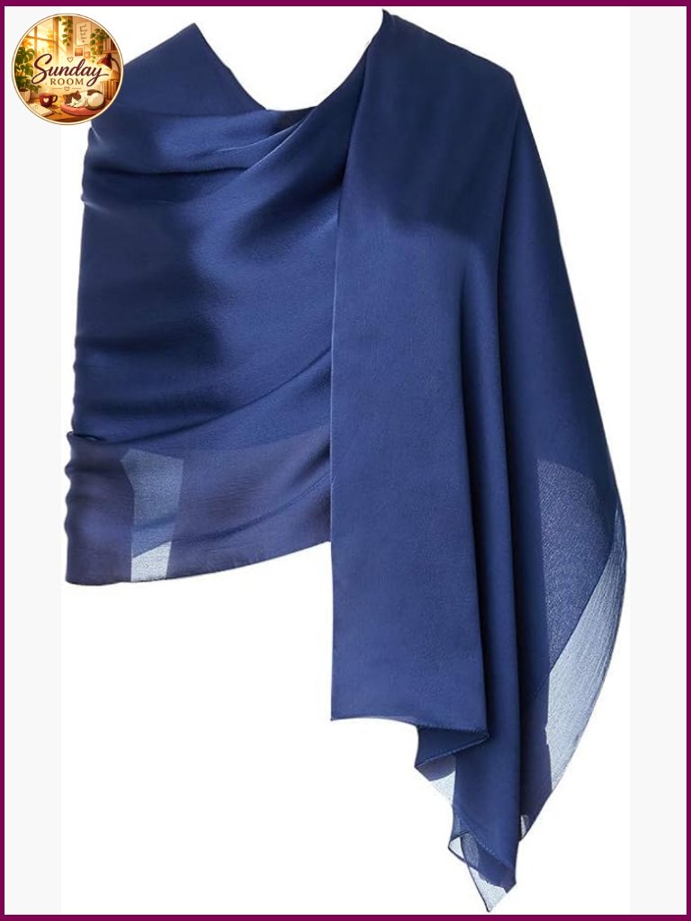 100% Silk Lightweight Long Scarf Shawl For Women